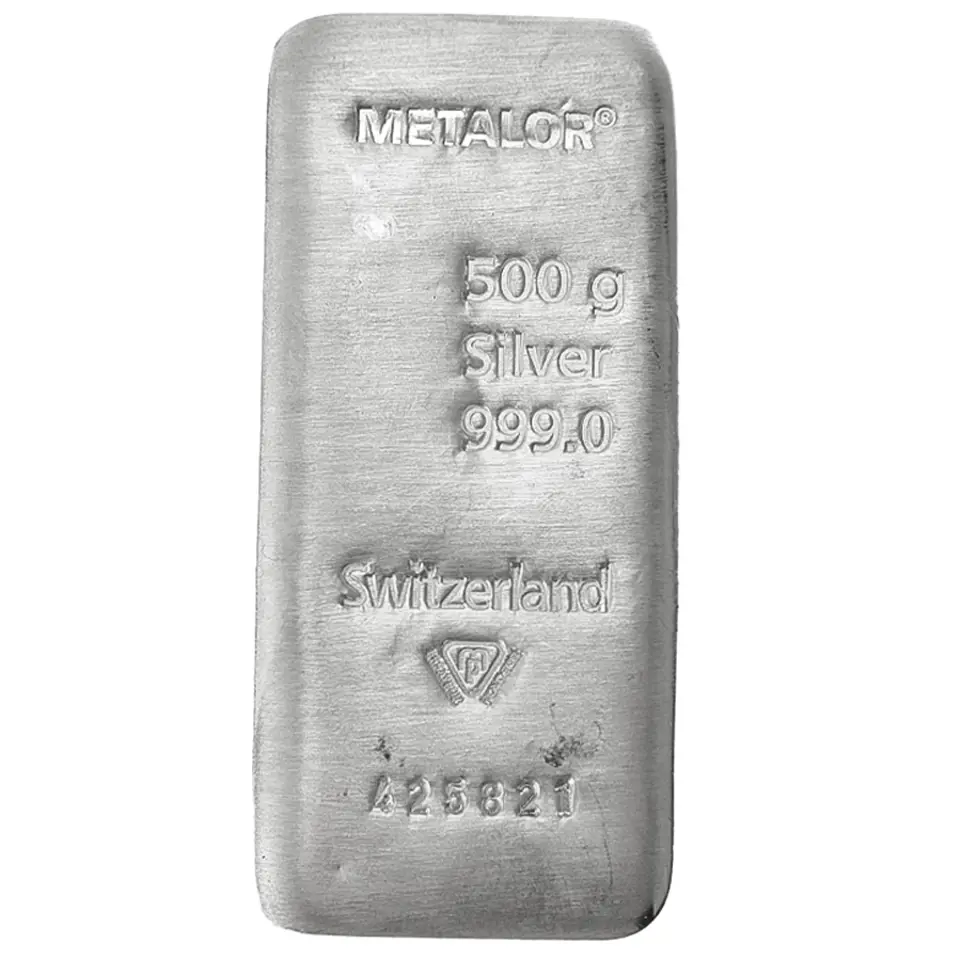 Metalor 500g Silver Bar